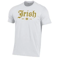 Men's Under Armour White Notre Dame Fighting Irish 2024 Shamrock Series Performance T-Shirt