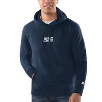 Men's Starter Navy New York Giants 1925 Collection Pullover Hoodie