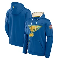 Men's Fanatics  Blue St. Louis Blues 2025 NHL Winter Classic Defender Poly Fleece Pullover Hoodie