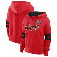 Women's Fanatics  Red Chicago Blackhawks 2025 NHL Winter Classic Seize Fleece Pullover Hoodie