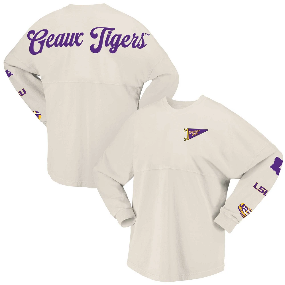 Women's Spirit Jersey Natural LSU Tigers Local Long Sleeve T-Shirt