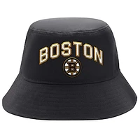 Men's Starter Black Boston Bruins Arch Logo Bucket Hat