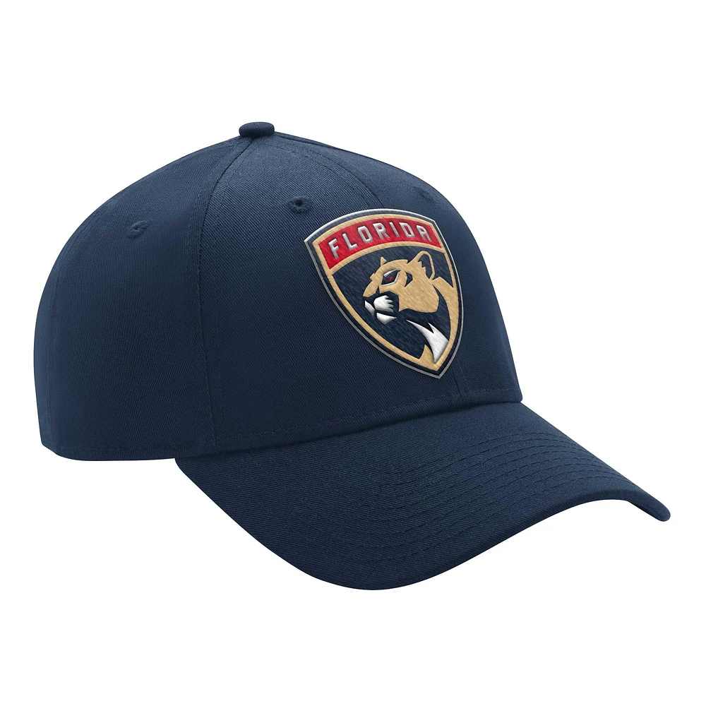 Men's Starter Navy Florida Panthers Primary Logo Adjustable Hat