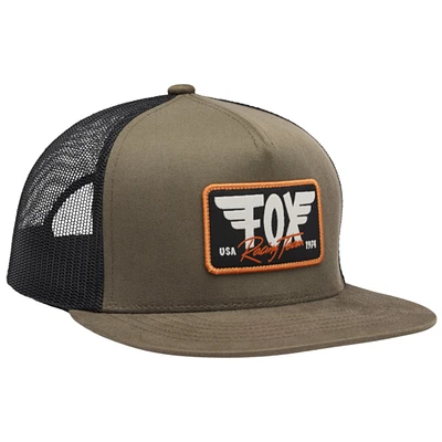 Men's Fox  Brown Fox Racing Winged Trucker Snapback Hat