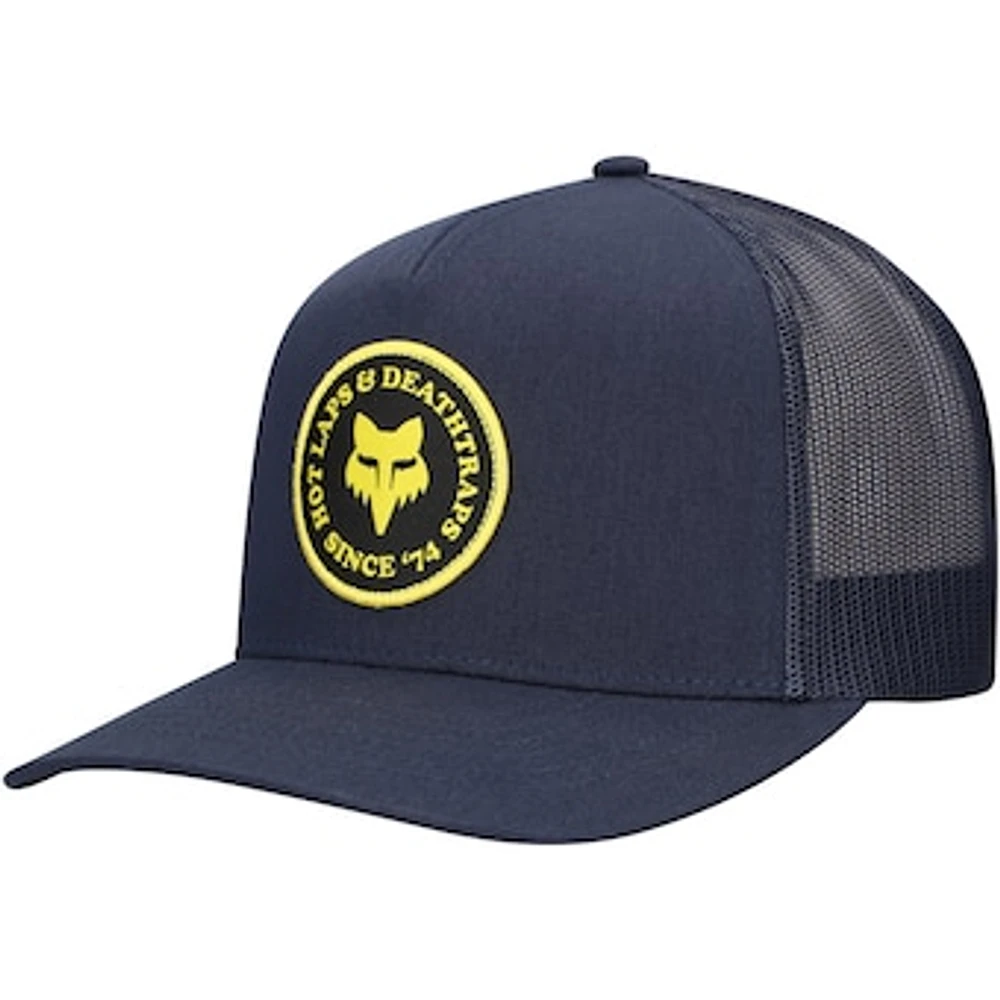 Men's Navy Fox Racing Hotlaps Trucker Adjustable Hat