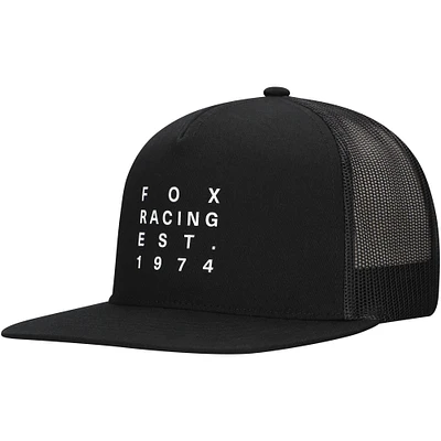 Men's Black Fox Racing Est. 1974 Snapback Adjustable Hat