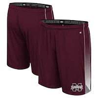 Men's Colosseum Maroon Mississippi State Bulldogs Online Shorts