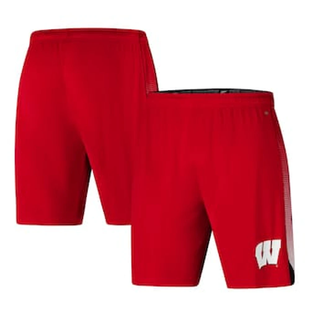 Men's Colosseum Red Wisconsin Badgers Online Shorts