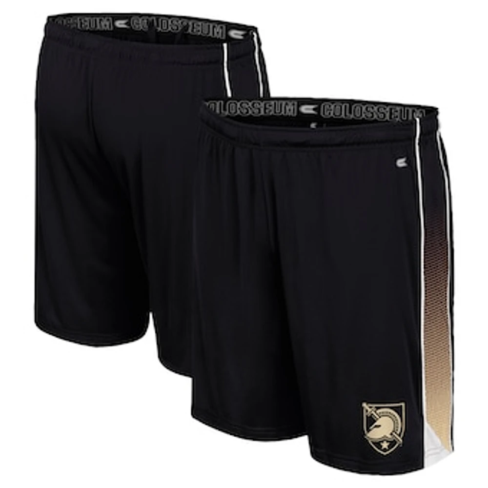 Men's Colosseum Black Army Knights Online Shorts