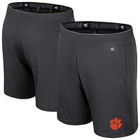 Men's Colosseum Charcoal Clemson Tigers Forget Shorts