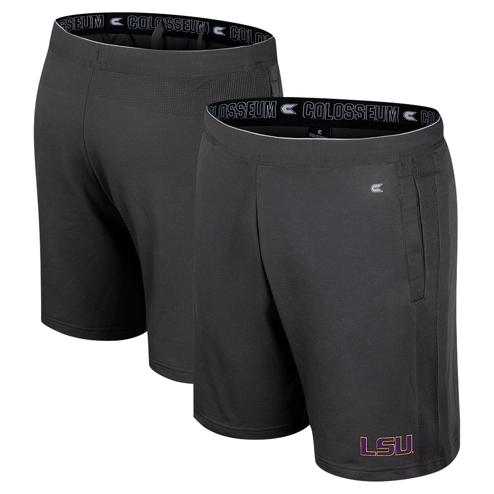 Men's Colosseum Charcoal LSU Tigers Forget Shorts