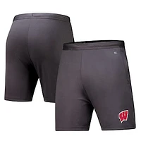 Men's Colosseum Charcoal Wisconsin Badgers Forget Shorts