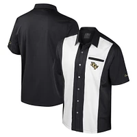 Men's Colosseum Black UCF Knights Strike Bowling Button-Up Shirt