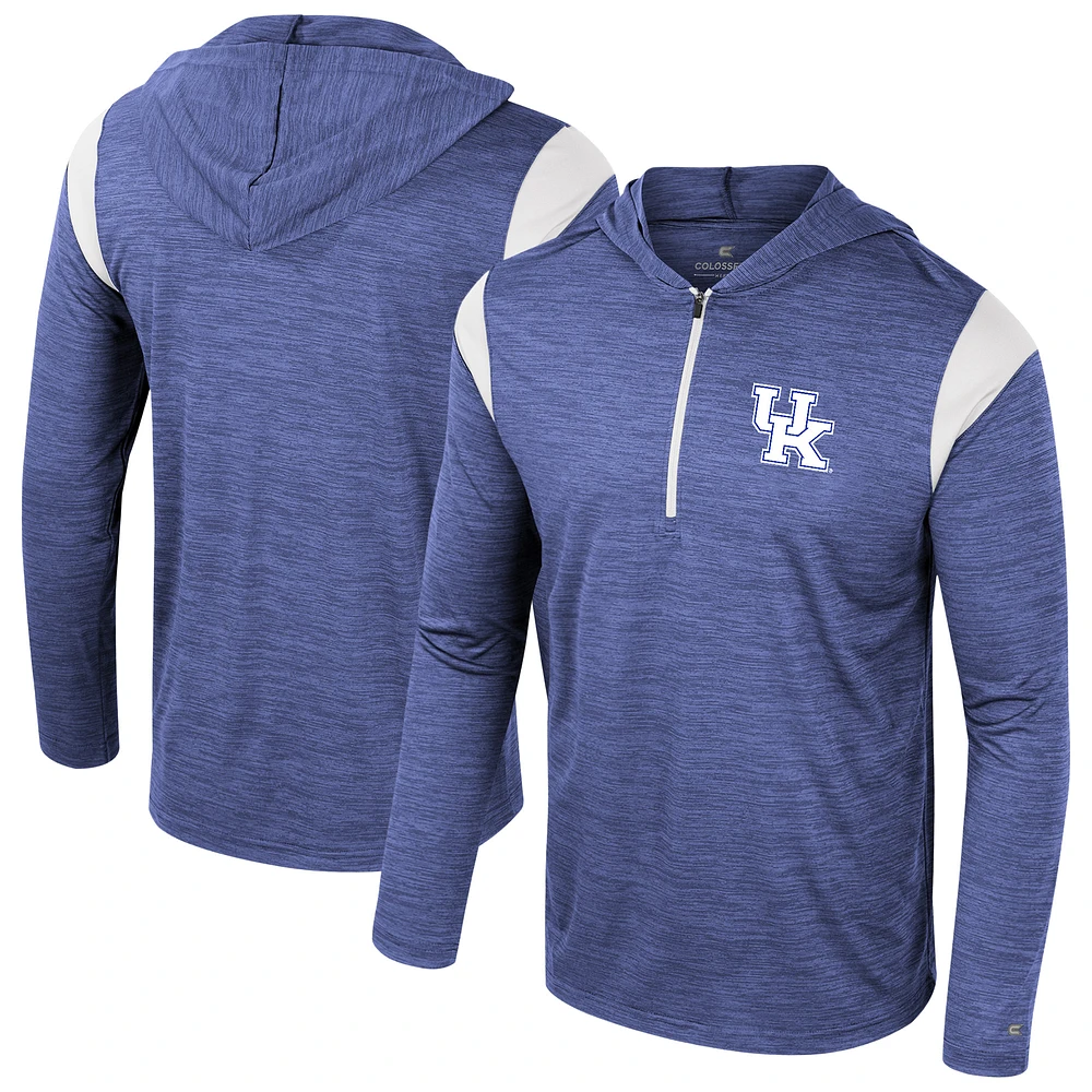 Men's Colosseum Royal Kentucky Wildcats Dozer Half-Zip Windshirt