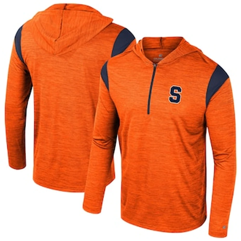 Men's Colosseum Orange Syracuse Dozer Half-Zip Windshirt