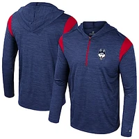 Men's Colosseum Navy UConn Huskies Dozer Half-Zip Windshirt