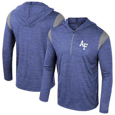 Men's Colosseum Royal Air Force Falcons Dozer Half-Zip Windshirt