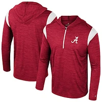 Men's Colosseum Crimson Alabama Tide Dozer Half-Zip Windshirt