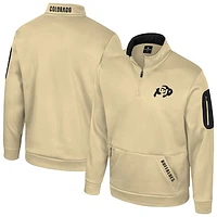 Men's Colosseum Gold Colorado Buffaloes Mainframe Quarter-Zip Fleece Jacket