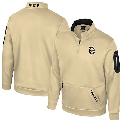 Men's Colosseum Gold UCF Knights Mainframe Quarter-Zip Fleece Jacket