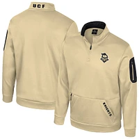 Men's Colosseum Gold UCF Knights Mainframe Quarter-Zip Fleece Jacket