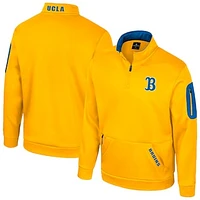 Men's Colosseum Gold UCLA Bruins Mainframe Quarter-Zip Fleece Jacket