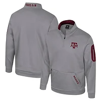 Men's Colosseum Gray Texas A&M Aggies Mainframe Quarter-Zip Fleece Jacket