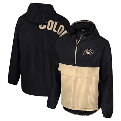 Men's Colosseum  Black Colorado Buffaloes Reloaded Anorak Half-Zip Jacket