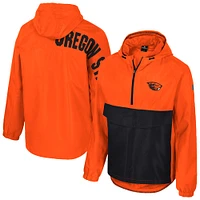 Men's Colosseum  Orange Oregon State Beavers Reloaded Anorak Half-Zip Jacket