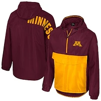 Men's Colosseum  Maroon Minnesota Golden Gophers Reloaded Anorak Half-Zip Jacket