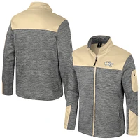 Men's Colosseum  Gray/Gold Georgia Tech Yellow Jackets Guard Full-Zip Jacket