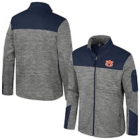 Men's Colosseum  Gray/Navy Auburn Tigers Guard Full-Zip Jacket