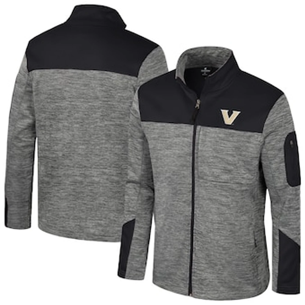 Men's Colosseum  Gray/Black Vanderbilt Commodores Guard Full-Zip Jacket