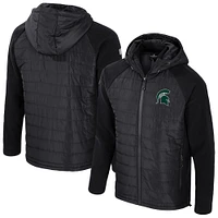 Men's Colosseum  Black Michigan State Spartans Block The Sun Full-Zip Hooded Jacket