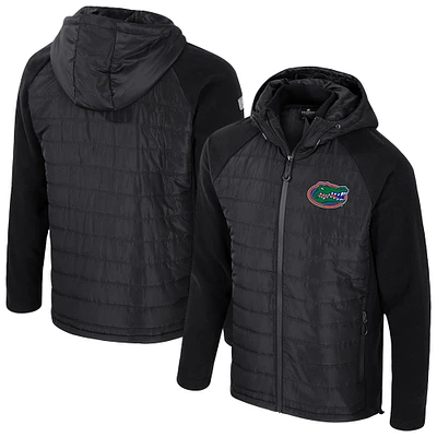 Men's Colosseum Black Florida Gators Block The Sun Full-Zip Hooded Jacket