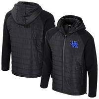 Men's Colosseum  Black Kentucky Wildcats Block The Sun Full-Zip Hooded Jacket