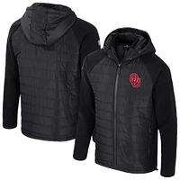 Men's Colosseum  Black Oklahoma Sooners Block The Sun Full-Zip Hoodie Jacket