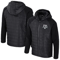 Men's Colosseum  Black Texas A&M Aggies Block The Sun Full-Zip Hoodie Jacket