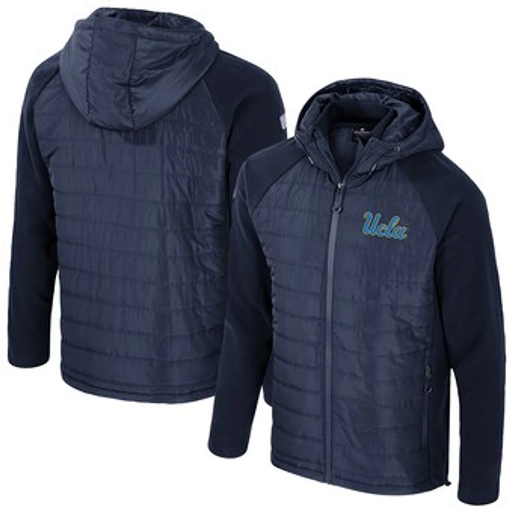 Men's Colosseum  Navy UCLA Bruins Block The Sun Full-Zip Hooded Jacket