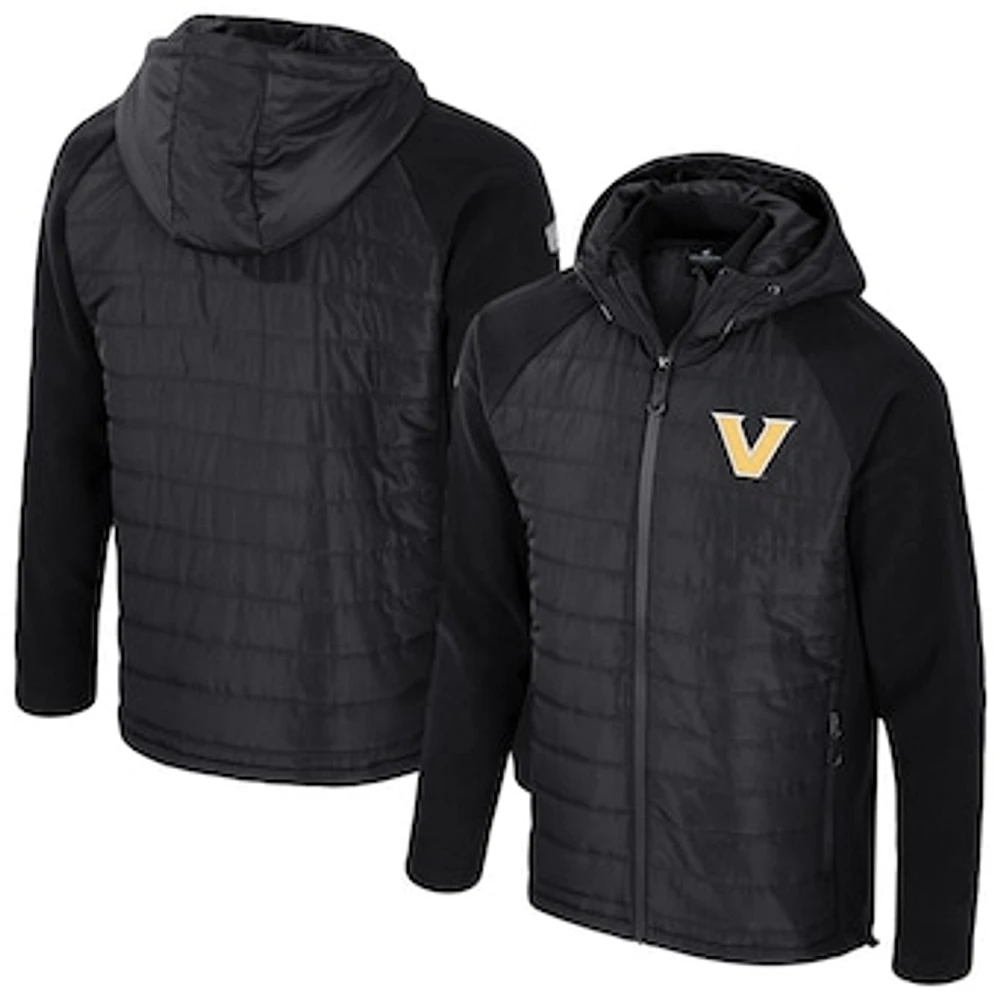 Men's Colosseum  Gray Vanderbilt Commodores Block The Sun Full-Zip Hooded Jacket