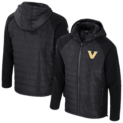 Men's Colosseum  Gray Vanderbilt Commodores Block The Sun Full-Zip Hooded Jacket