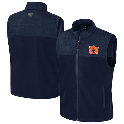 Men's Colosseum  Navy Auburn Tigers Block The Sun Full-Zip Vest