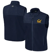 Men's Colosseum  Navy Cal Bears Block The Sun Full-Zip Vest