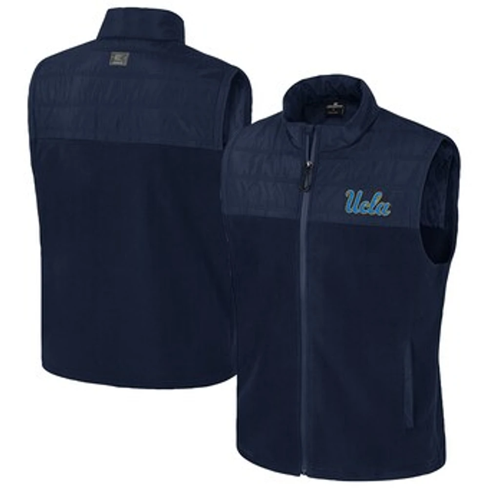 Men's Colosseum  Navy UCLA Bruins Block The Sun Full-Zip Vest