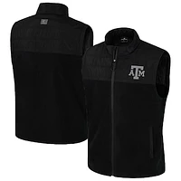 Men's Colosseum  Black Texas A&M Aggies Block The Sun Full-Zip Vest