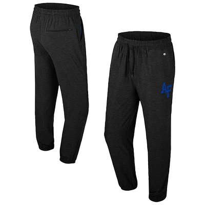 Men's Colosseum Black Air Force Falcons Revolution Jogger Pants