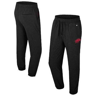 Men's Colosseum Black Arkansas Razorbacks Revolution Jogger Pants