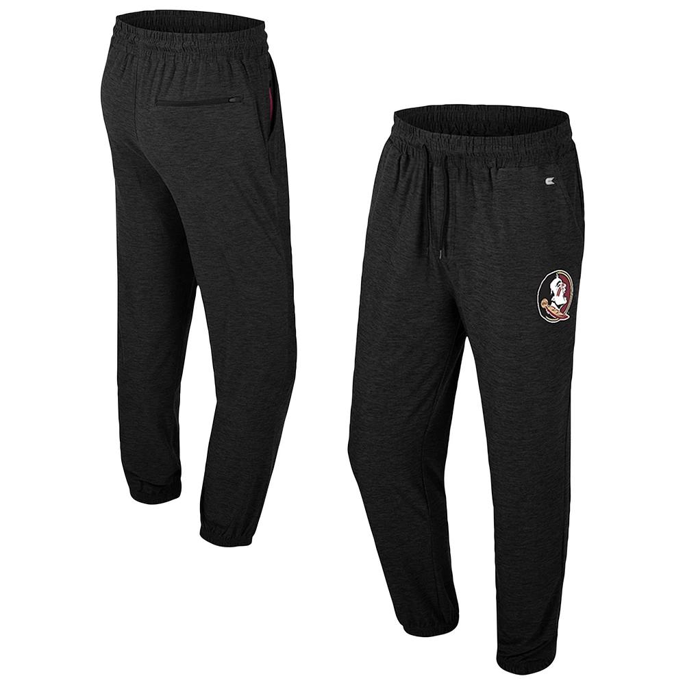 Men's Colosseum Black Florida State Seminoles Revolution Jogger Pants