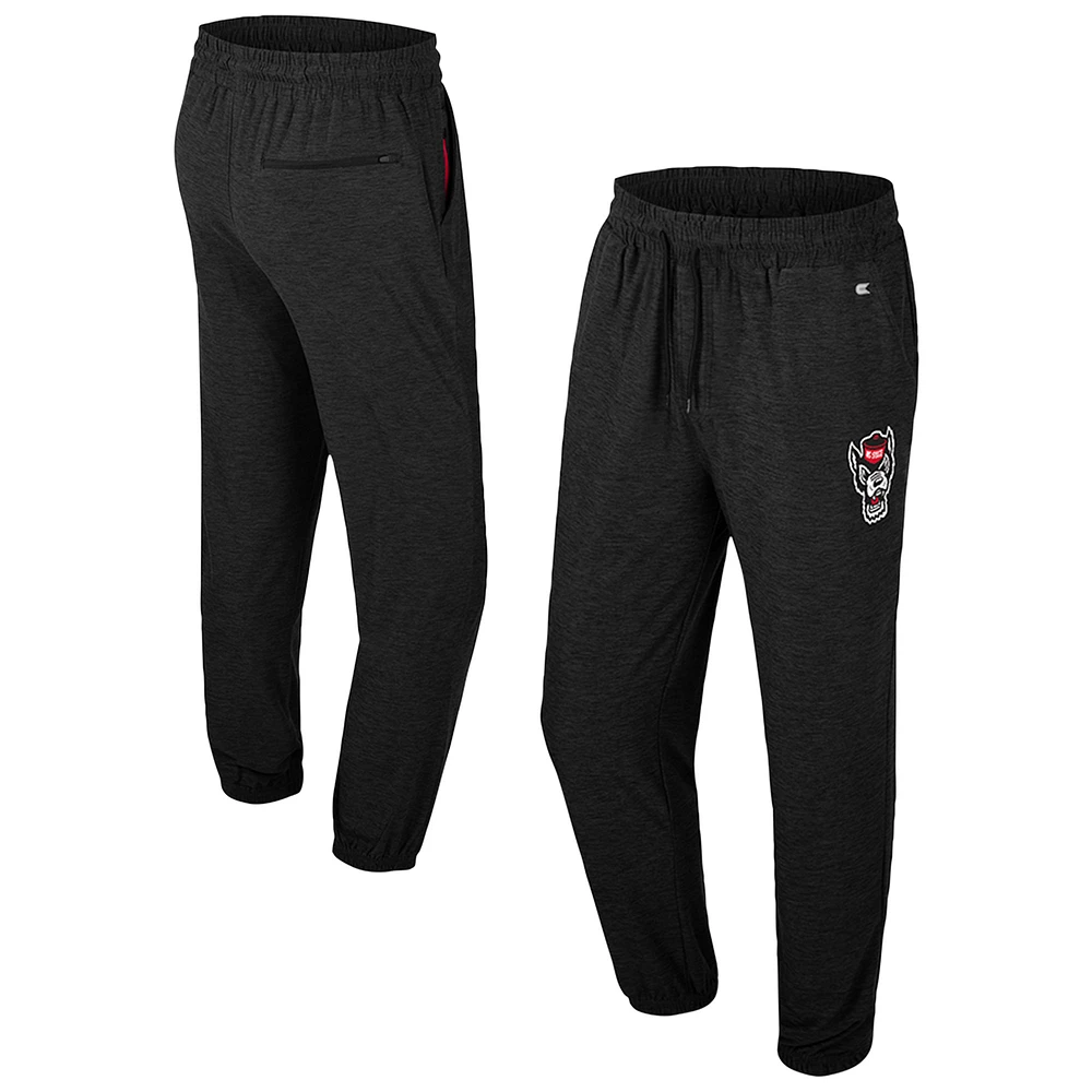 Men's Colosseum Black NC State Wolfpack Revolution Jogger Pants