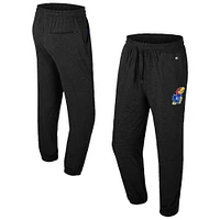 Men's Colosseum Black Kansas Jayhawks Revolution Jogger Pants